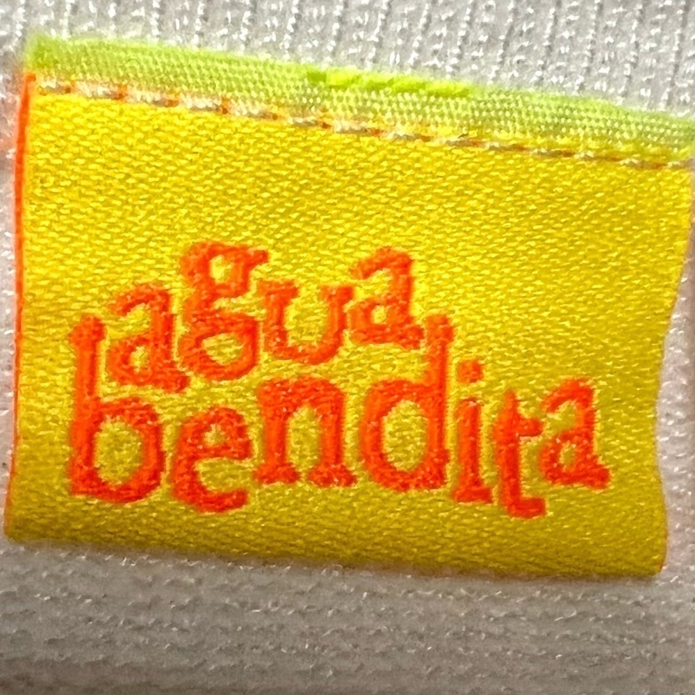 Agua Bendita White Embroidered Floral Lace Button Front Cardigan Sweater Large - Picture 13 of 14